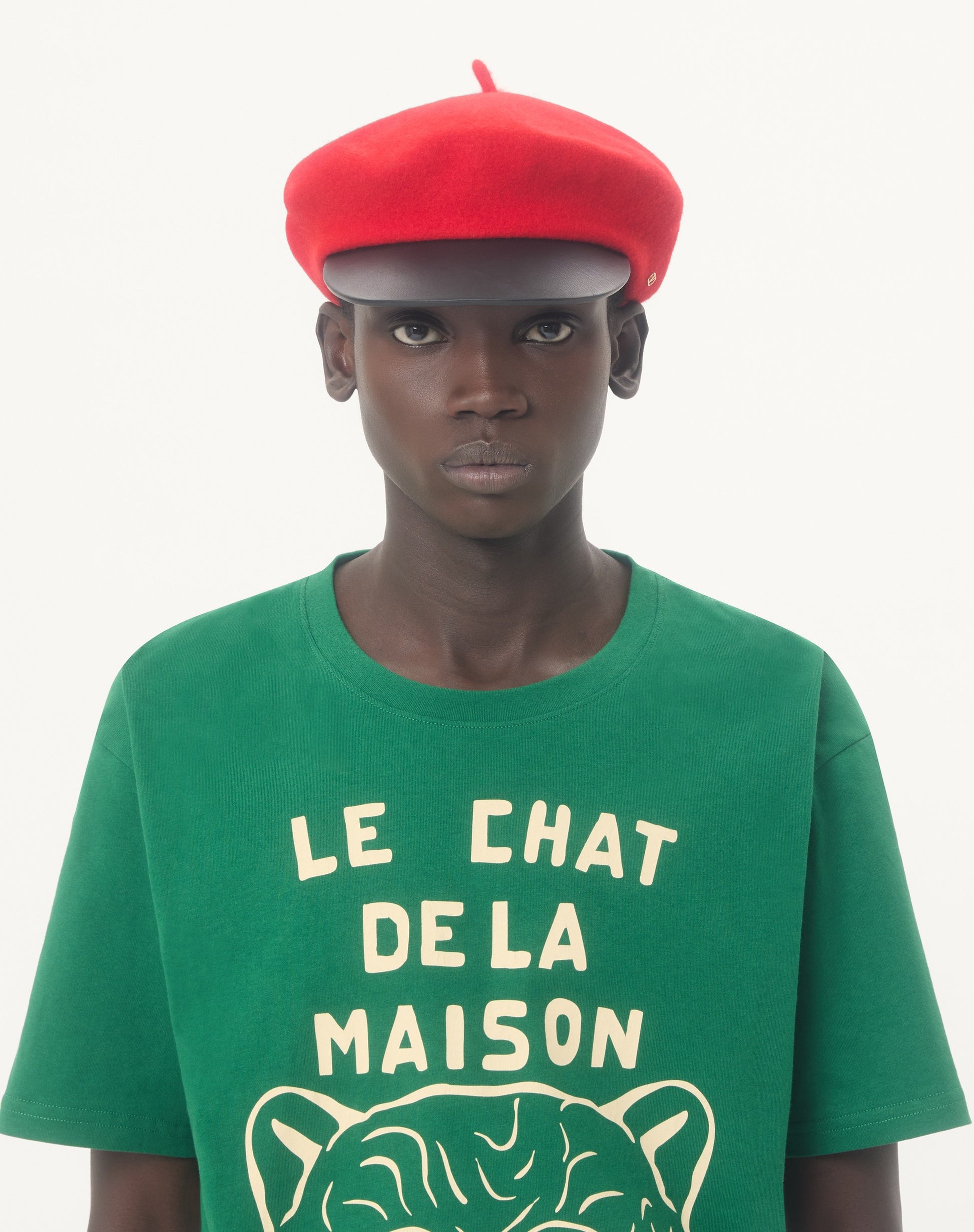 Cotton T-shirt With Le Chat De La Maison Print