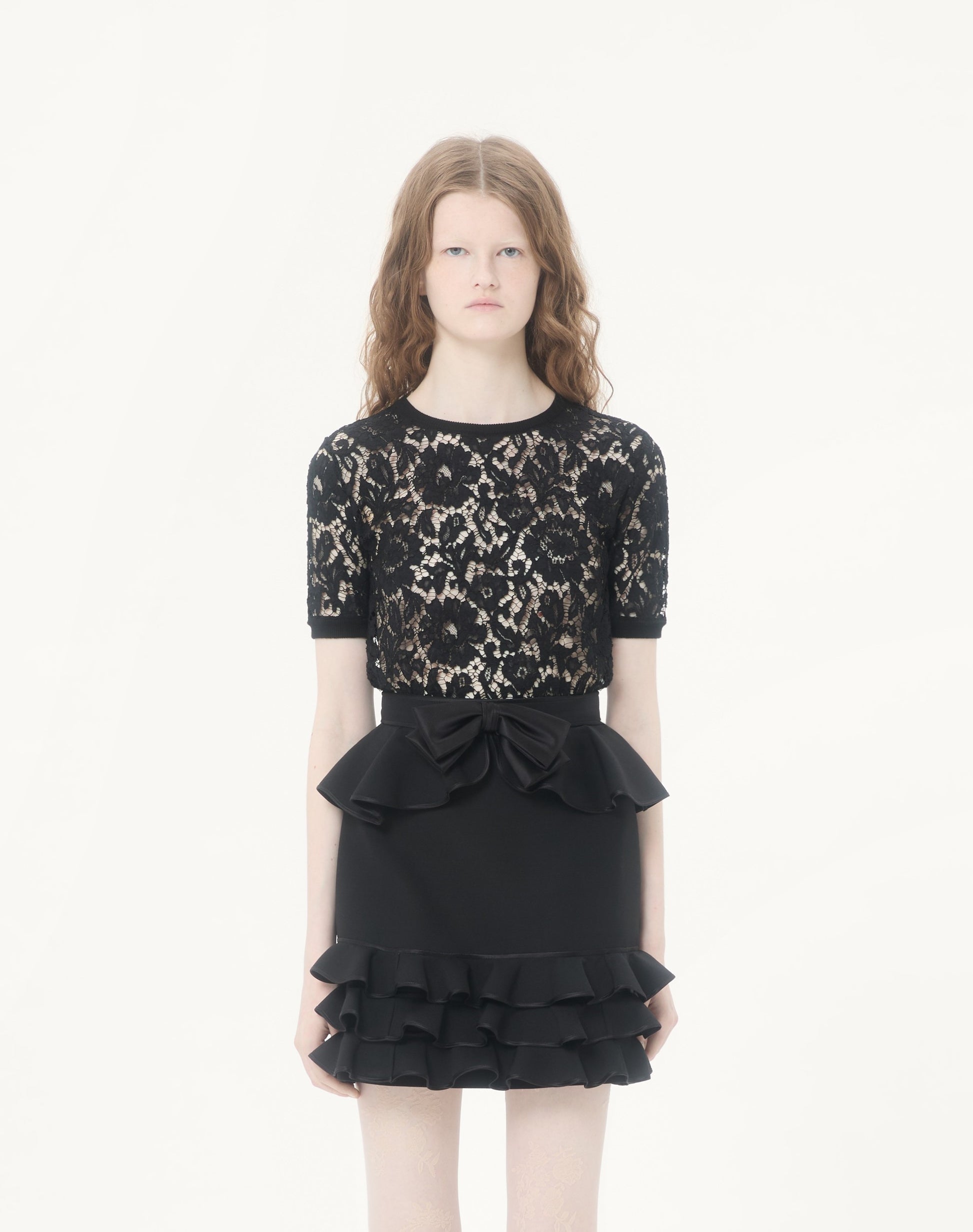 Cotton And Lace Top