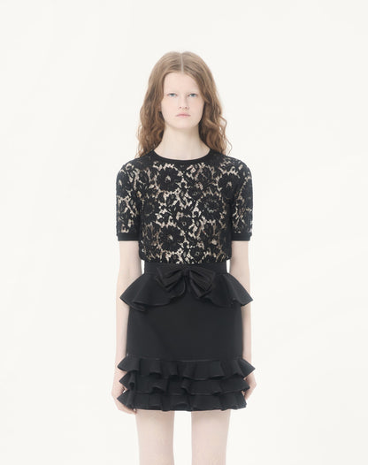 Cotton And Lace Top