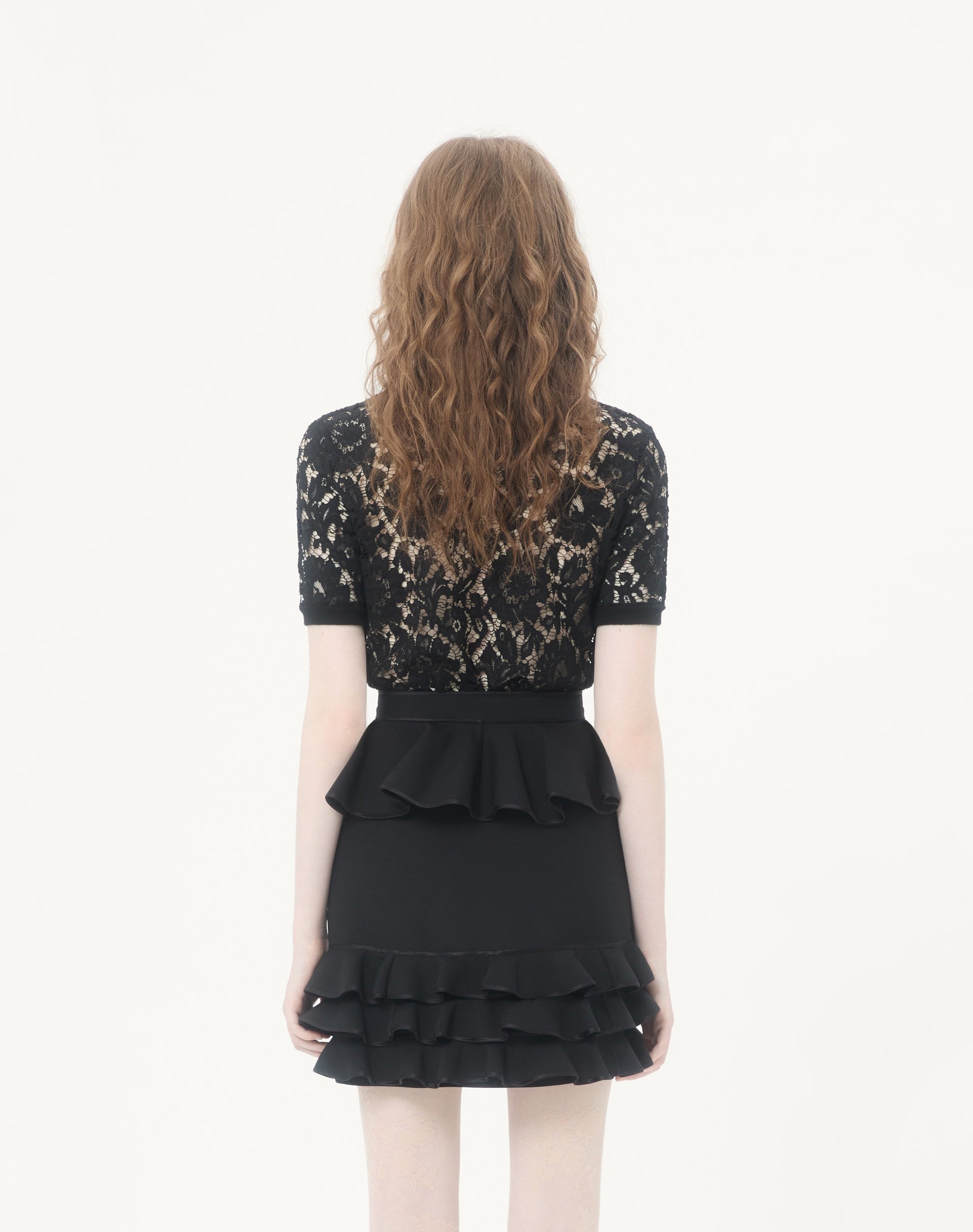 Cotton And Lace Top