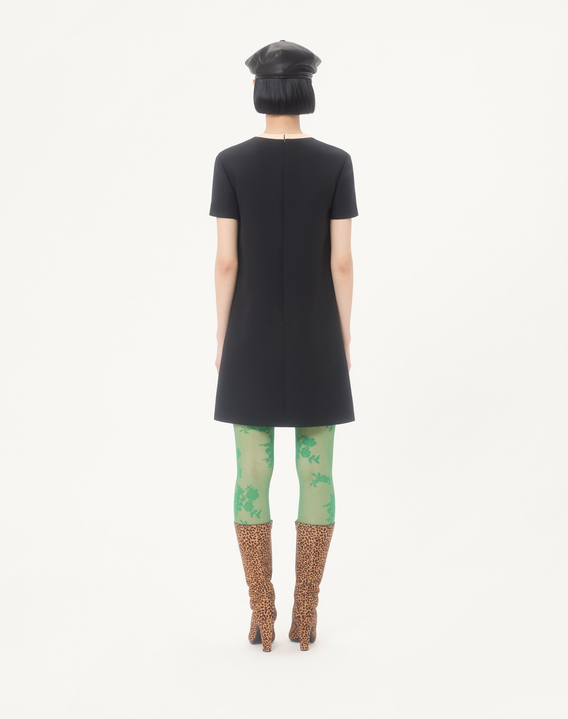 Crepe Couture Short Dress