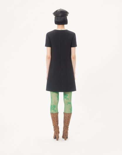 Crepe Couture Short Dress