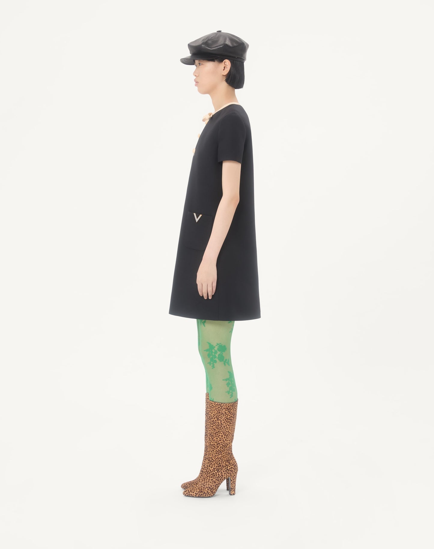 Crepe Couture Short Dress