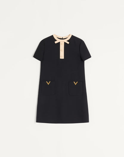 Crepe Couture Short Dress