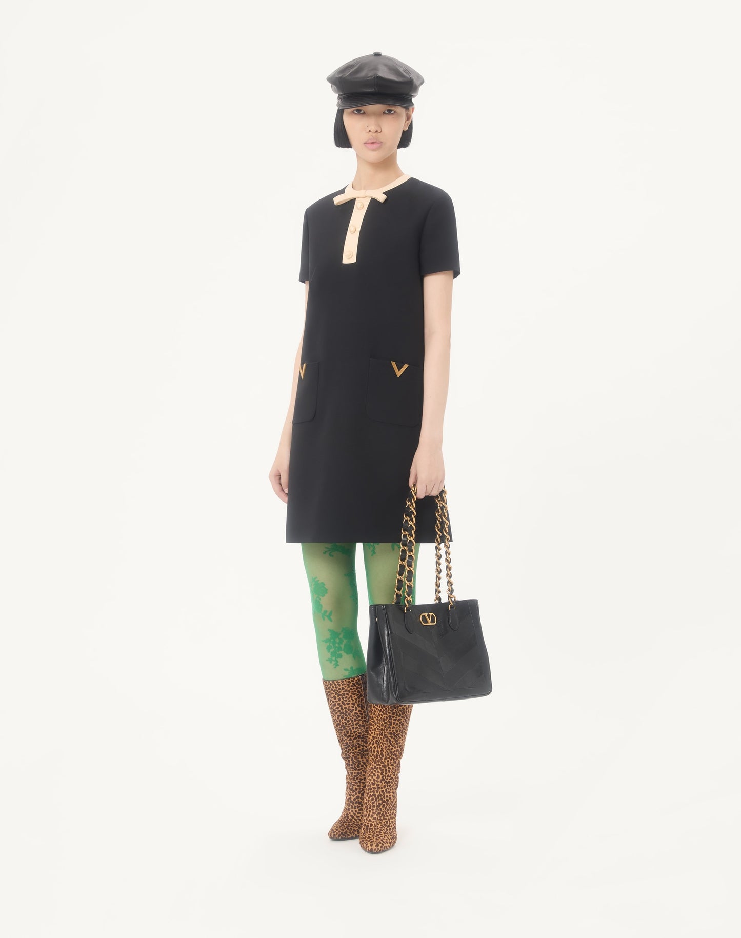 Crepe Couture Short Dress