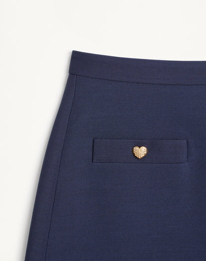 Crepe Couture Short Skirt