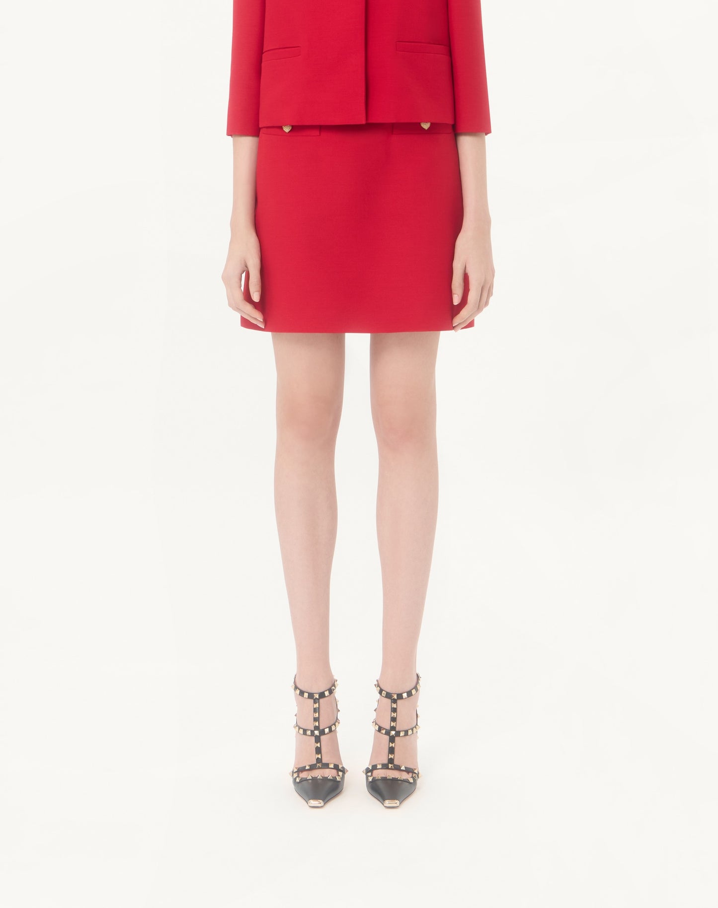 Crepe Couture Short Skirt