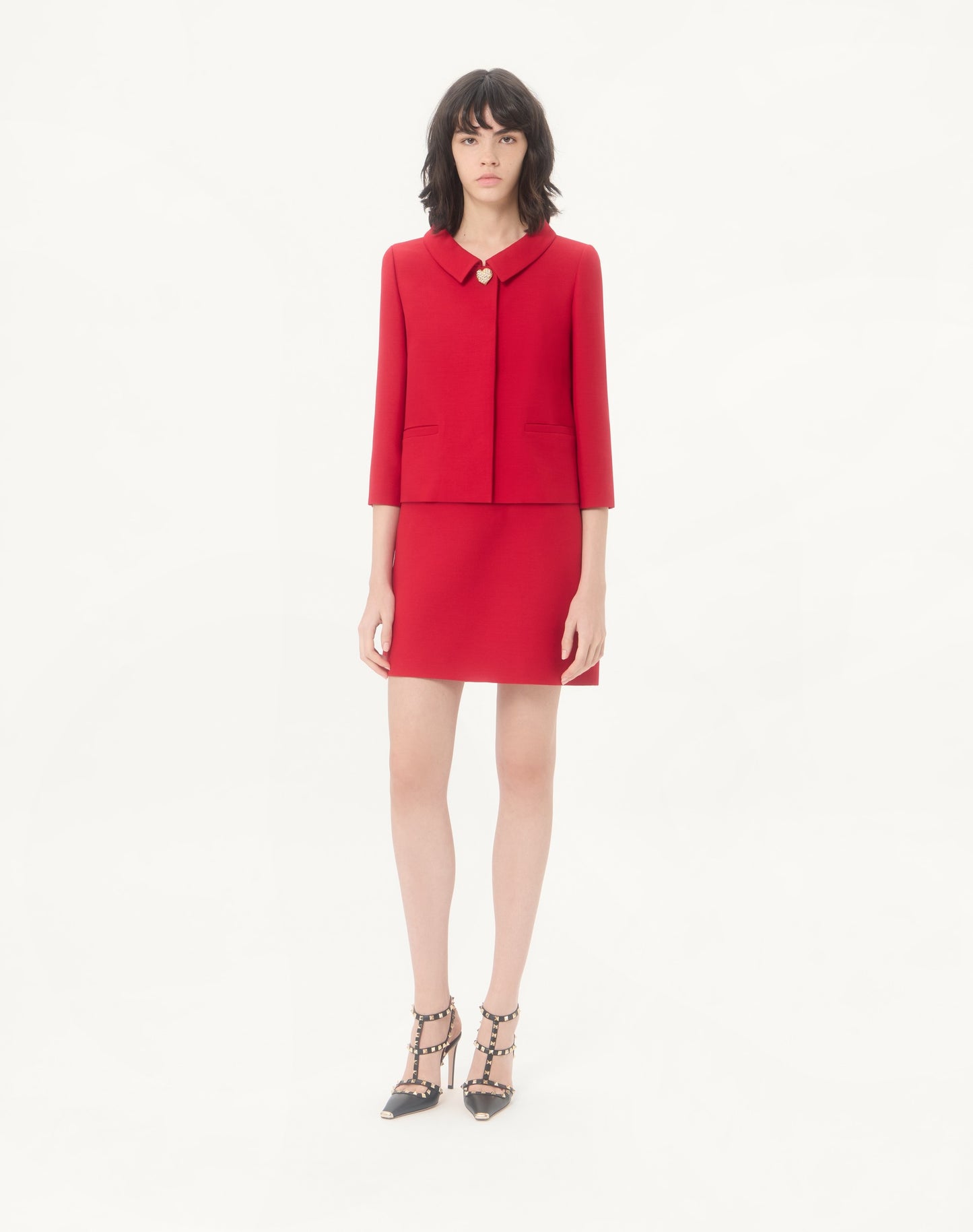 Crepe Couture Short Skirt