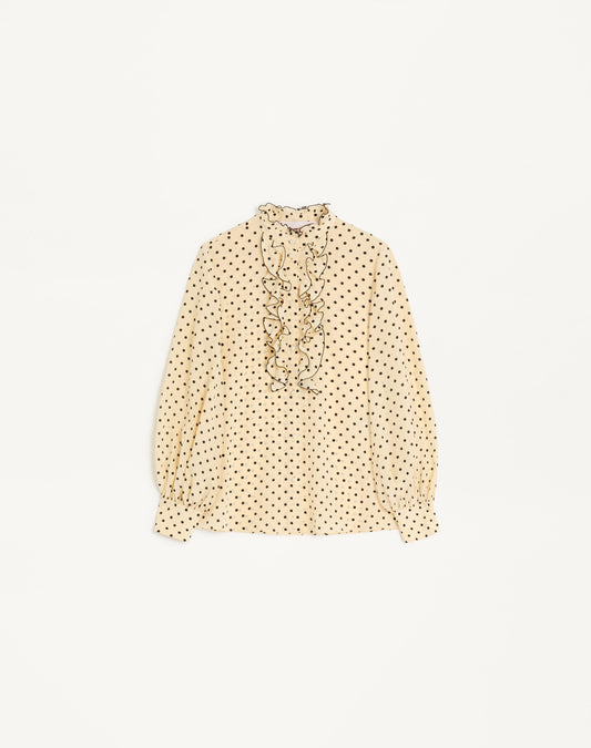 Crepe De Chine Shirt With Plusdepois Print