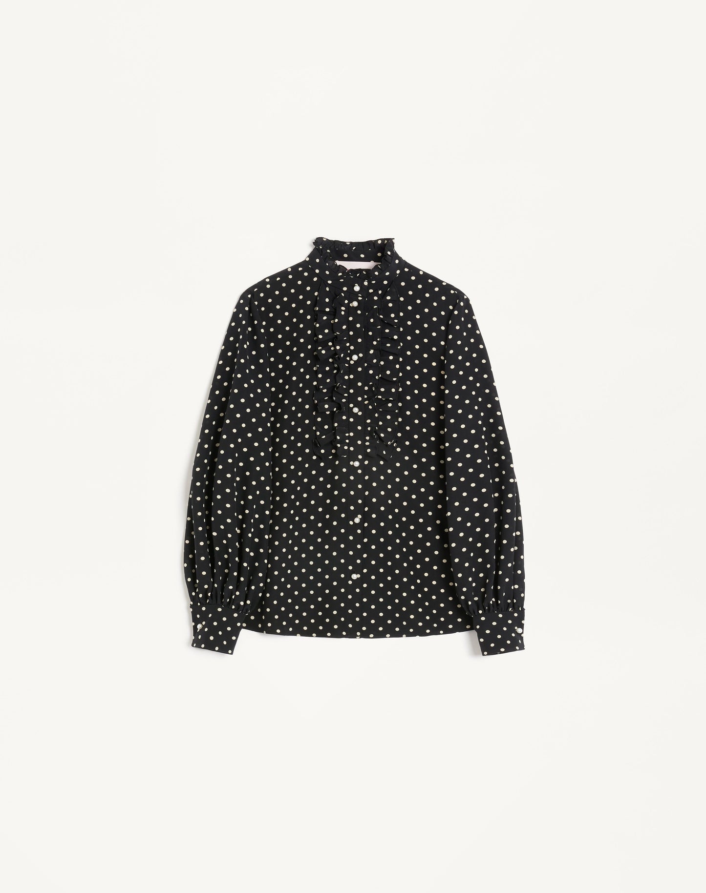 Crepe De Chine Shirt With Plusdepois Print