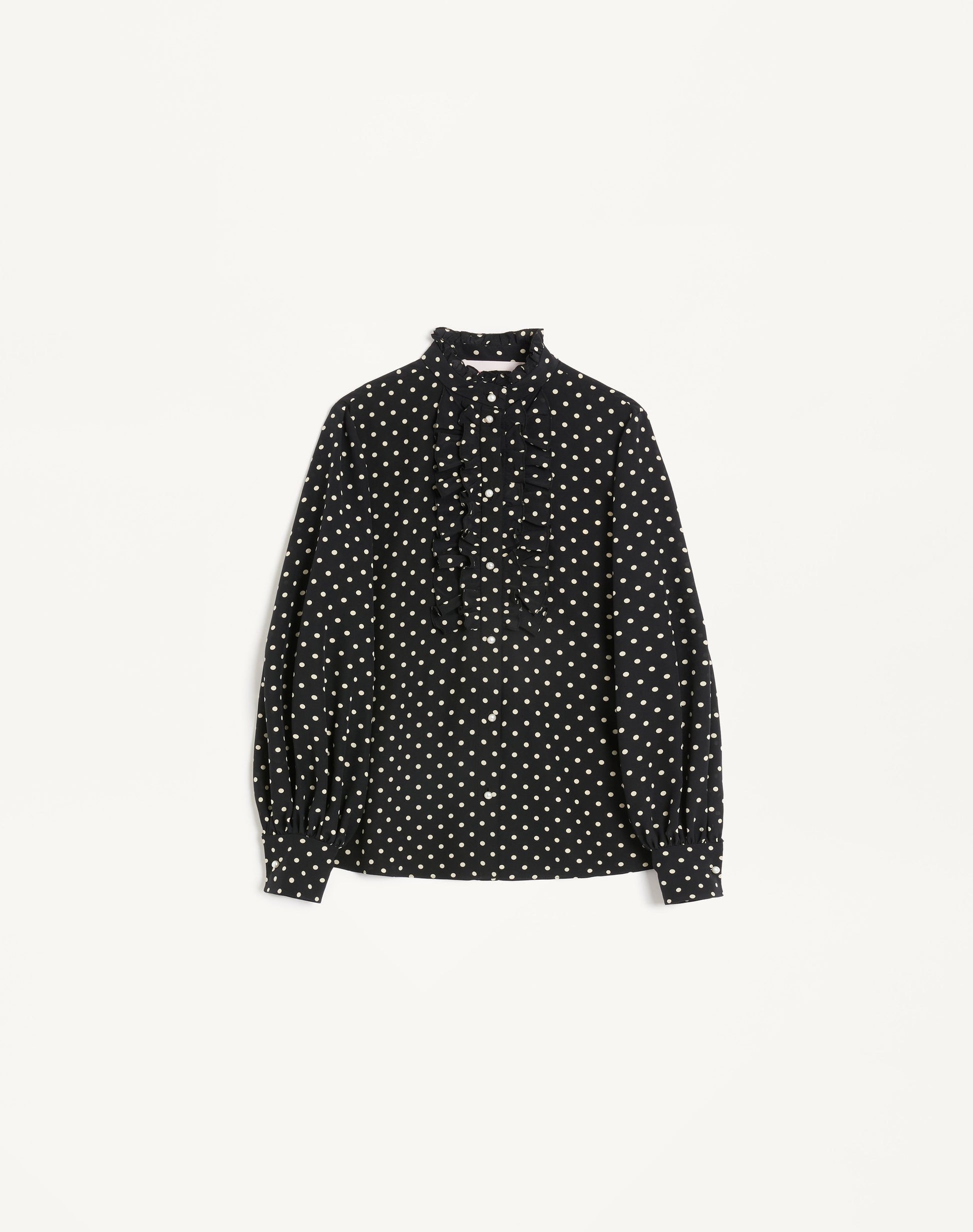 Crepe De Chine Shirt With Plusdepois Print