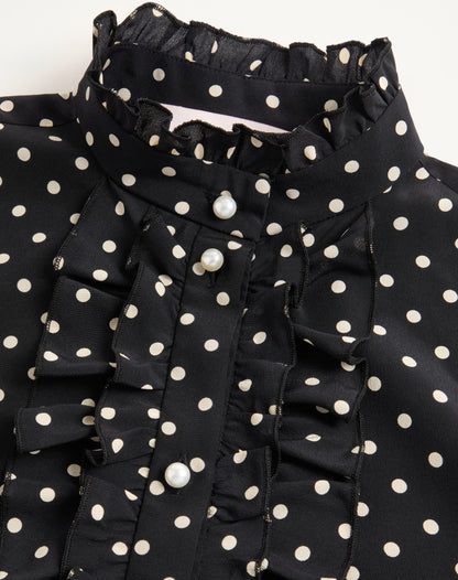 Crepe De Chine Shirt With Plusdepois Print