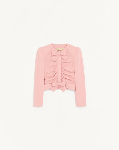 Cropped Jacket In Crispy Light Wool