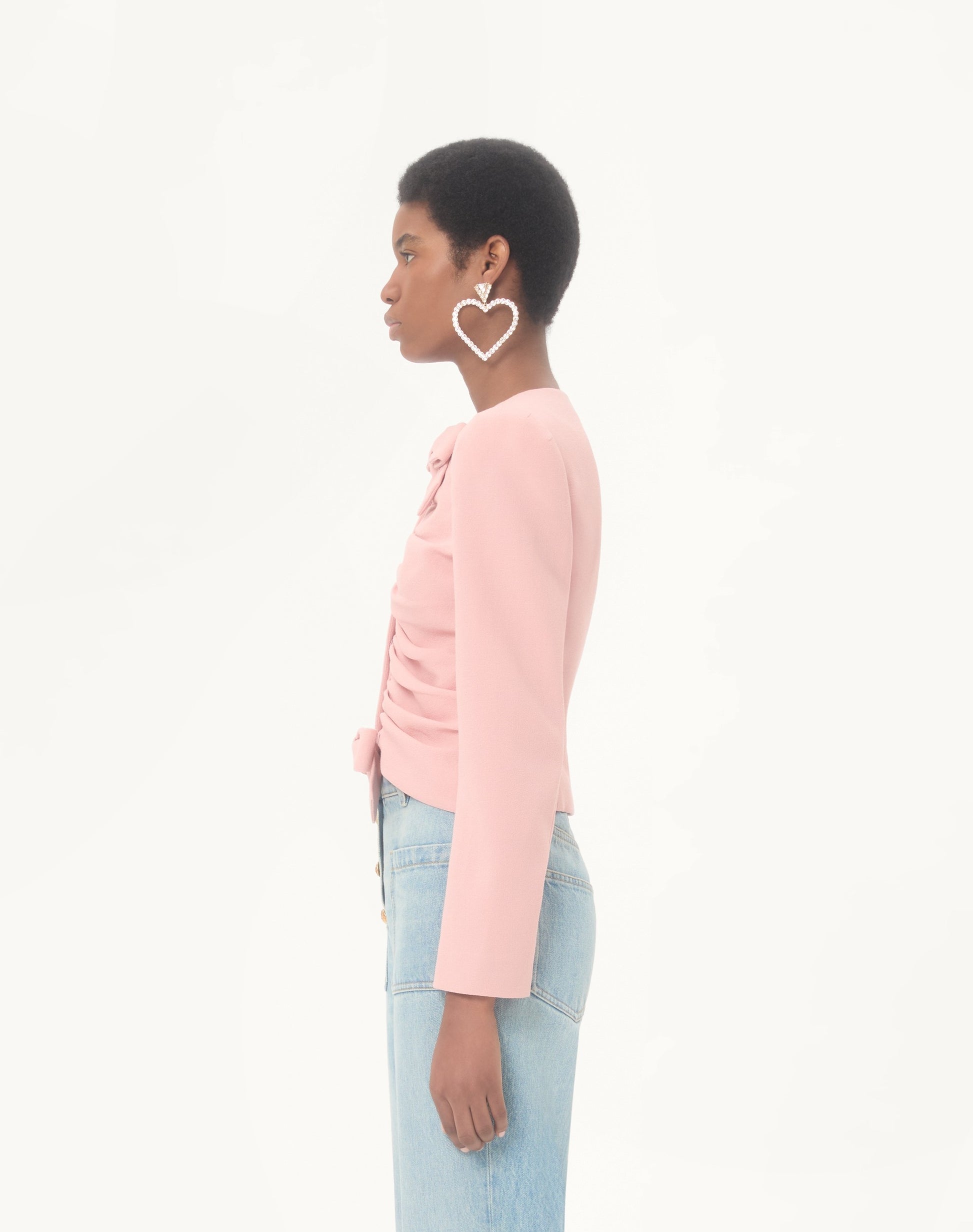Cropped Jacket In Crispy Light Wool