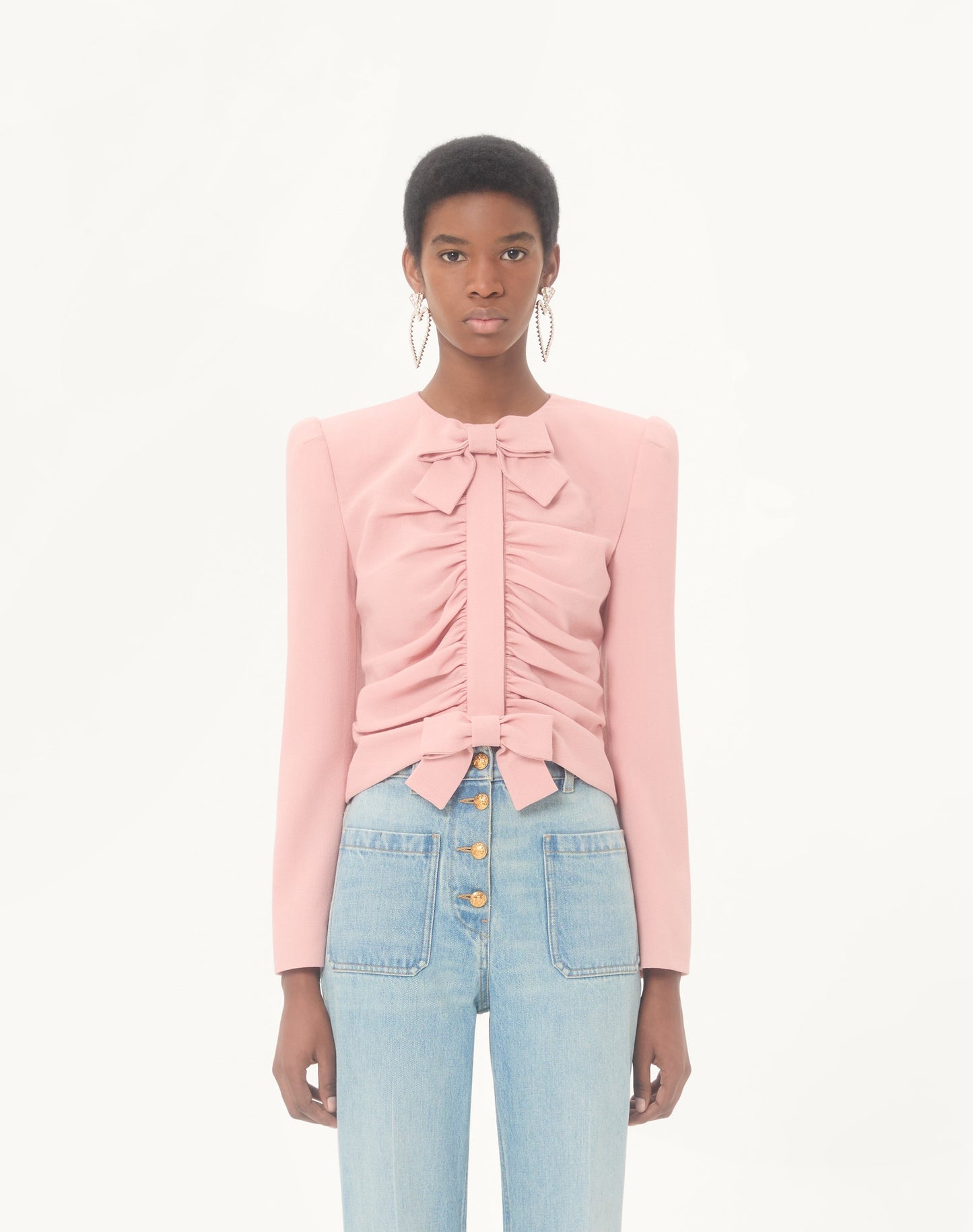 Cropped Jacket In Crispy Light Wool