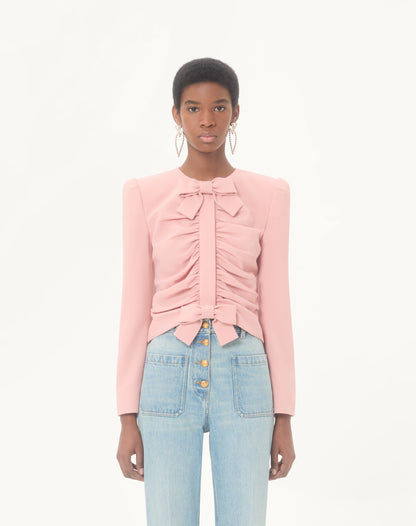 Cropped Jacket In Crispy Light Wool