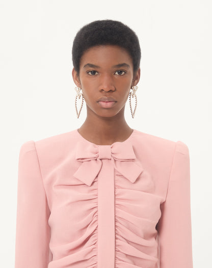 Cropped Jacket In Crispy Light Wool