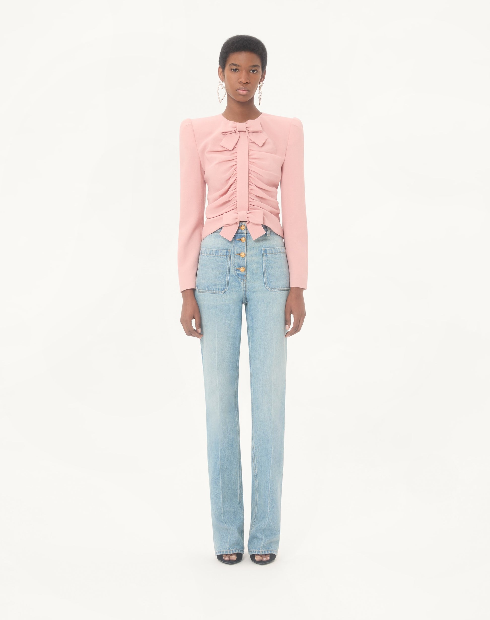 Cropped Jacket In Crispy Light Wool