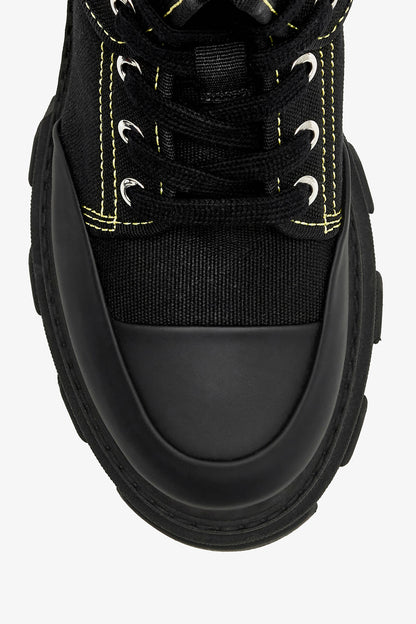 Trail Boots in Black Canvas