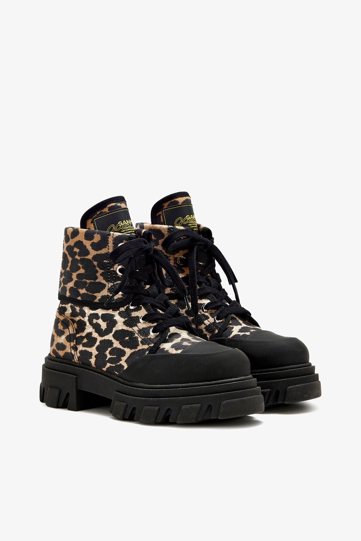 Trail Boots in Leopard Denim