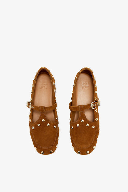 Mary Jenny Moccasins in Suede
