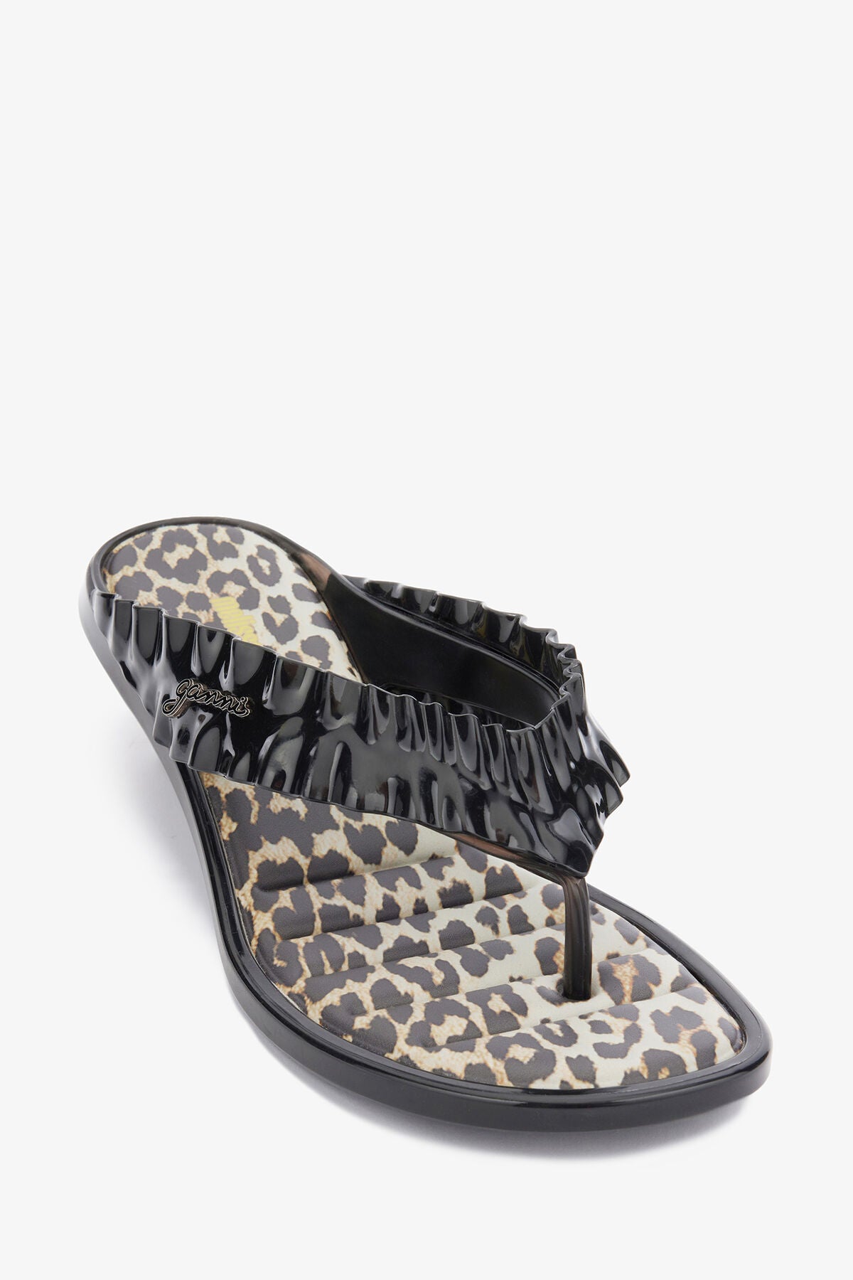 Melissa Thong Kitten Heel in Leopard