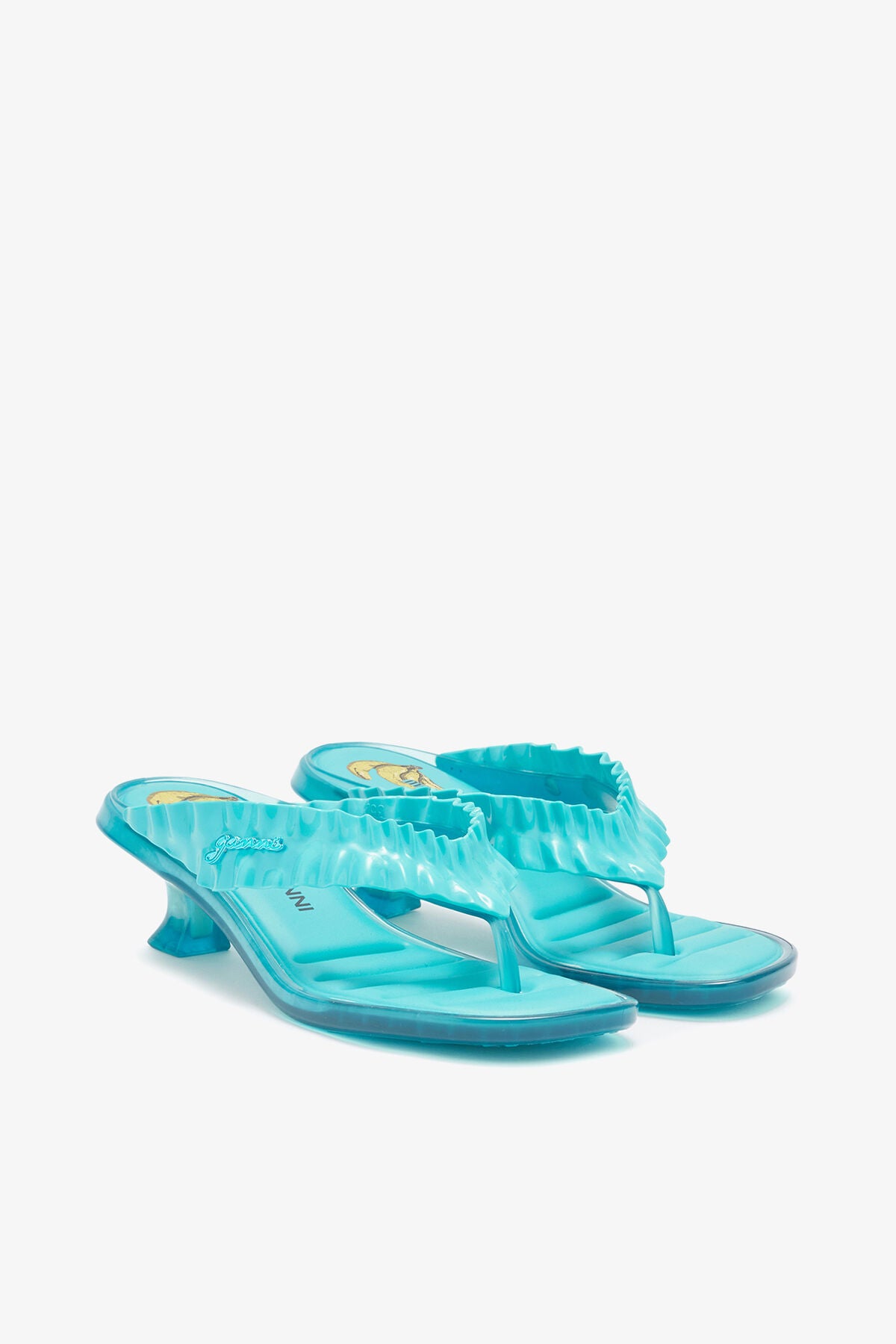 Melissa Thong Kitten Heel in Blue