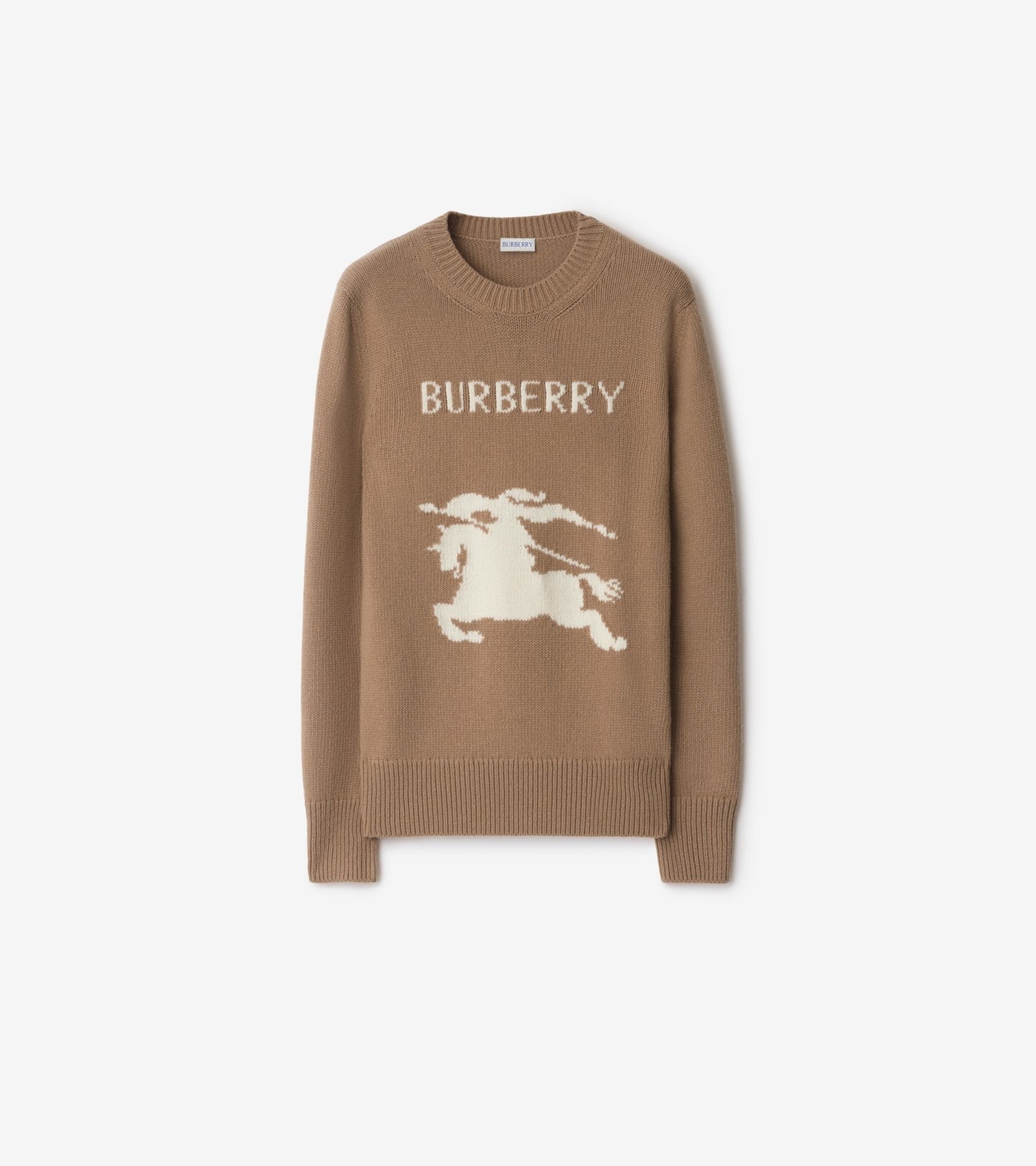 Knight Wool Cashmere Sweater in Camel
