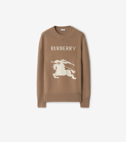 Knight Wool Cashmere Sweater in Camel