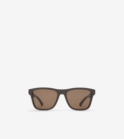 Textured Check Square Sunglasses in Black