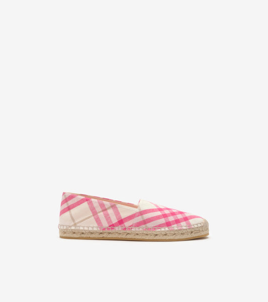 Check Mews Espadrilles in Aubergine purple