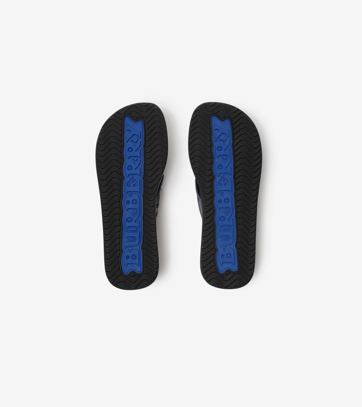 Check Pavilion Sandals in Wave blue