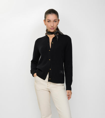 Cashmere Cardigan in Black
