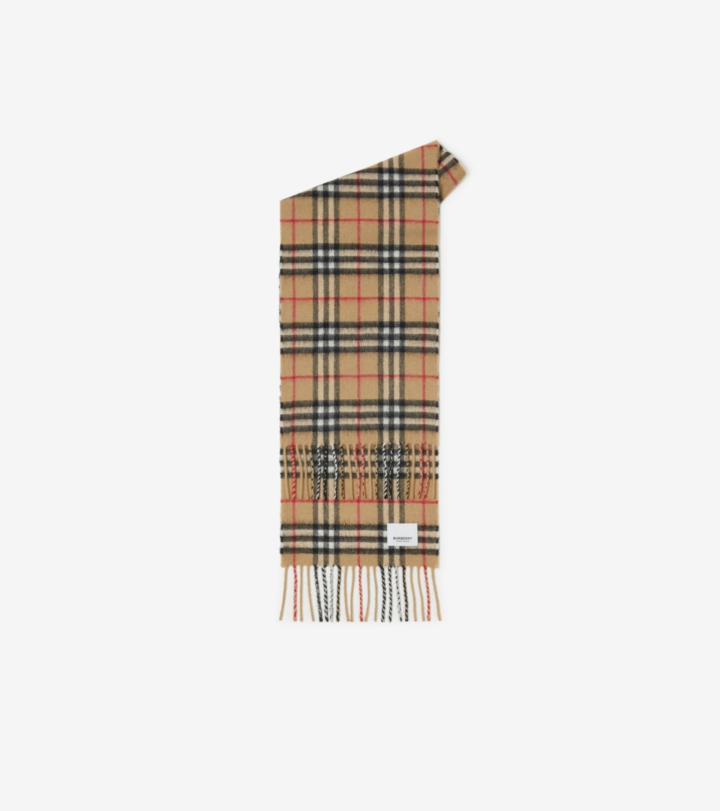 Check Cashmere Scarf in Cornflower blue - Children
