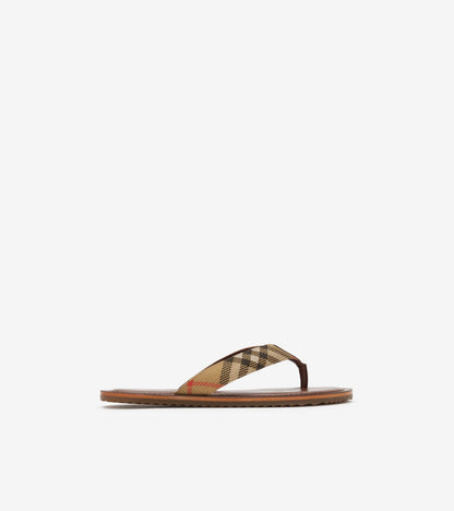 Check Pavilion Sandals in Mallow pink