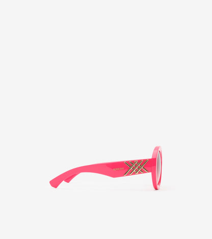 Heritage Round Sunglasses in Aubergine