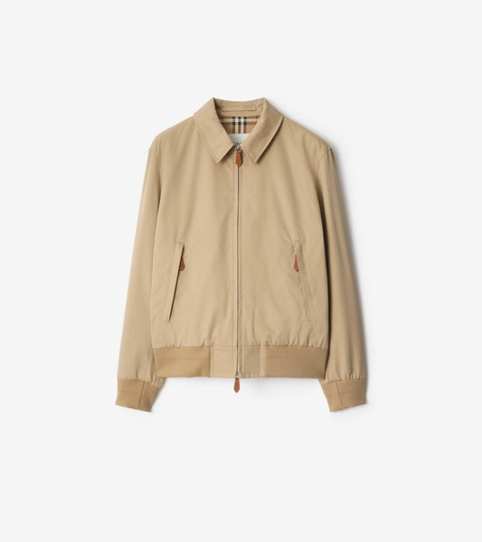 Gabardine Harrington Jacket in Honey beige