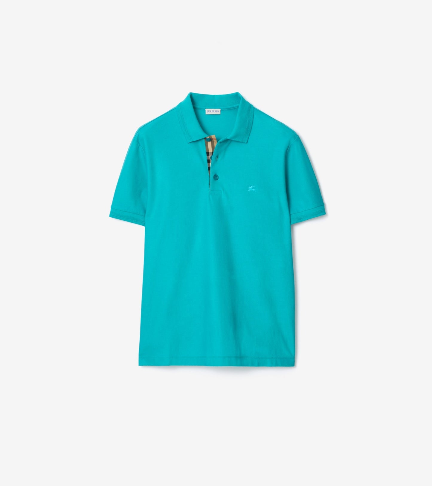 Cotton Polo Shirt in Clay brown