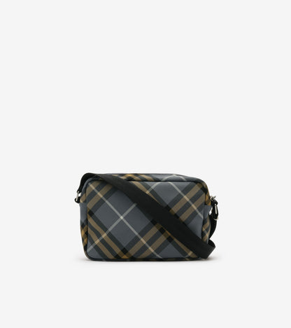 Small Check Crossbody Bag in Wave blue