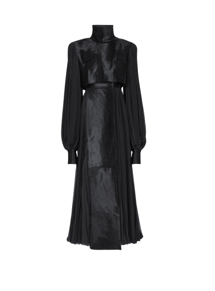 Hc Btn  Lambskin  And Muslin Trench Coat