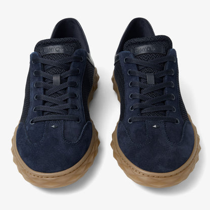 Diamond Flex M Midnight Mix Leather Mix and Textured Air Mesh Low Top Trainers