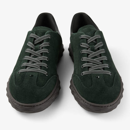 Diamond Flex M British Green Suede and Leather Mix Low Top Trainers