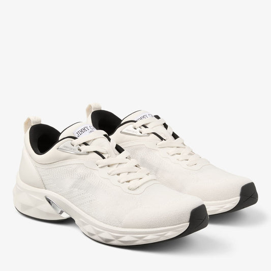 Diamond Run M Latte and Black Knit Jacquard Mix Trainers