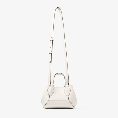 Diamond Tote Mini Latte Leather Mini Tote Bag