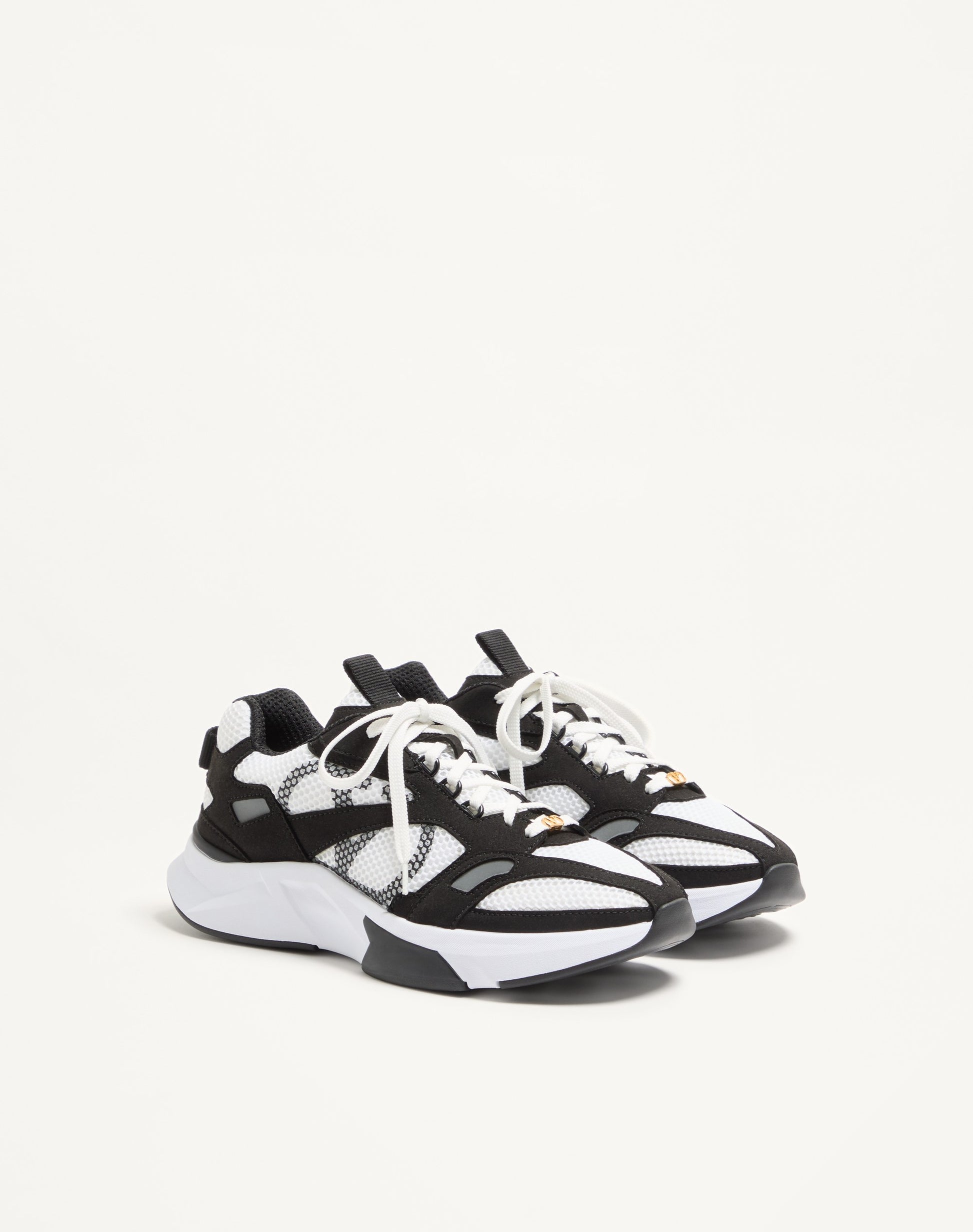 Demivee Trainer In Mesh Fabric With Suede Inserts