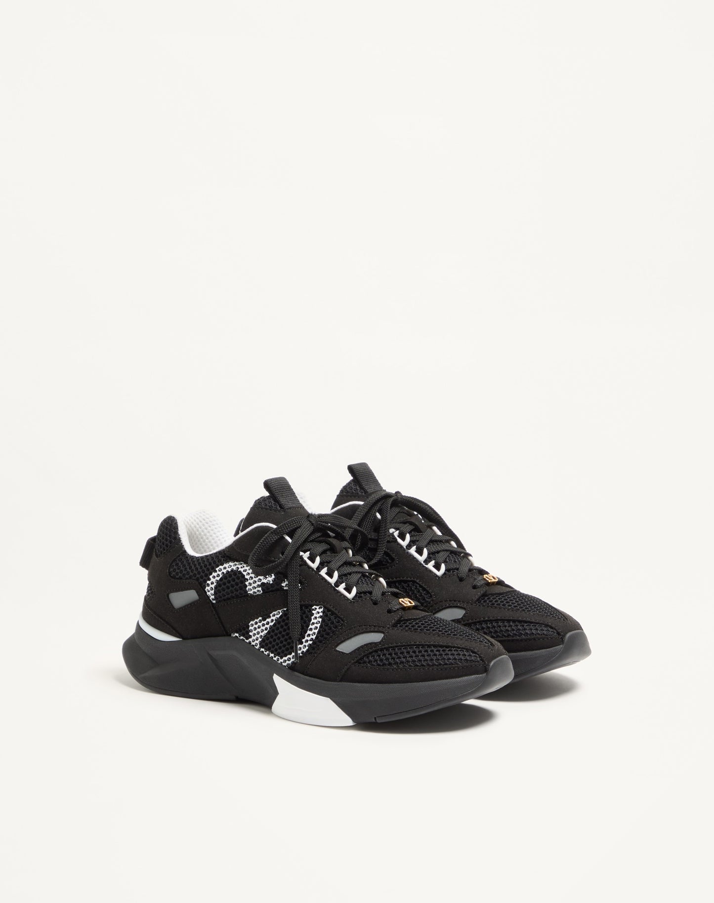 Demivee Trainer In Mesh Fabric With Suede Inserts