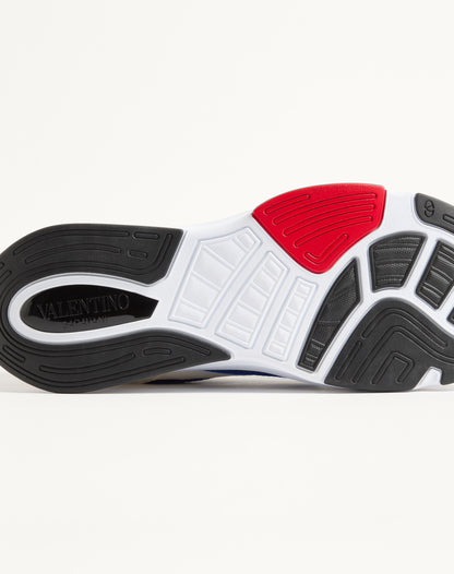 Demivee Trainer In Mesh Fabric With Suede Inserts