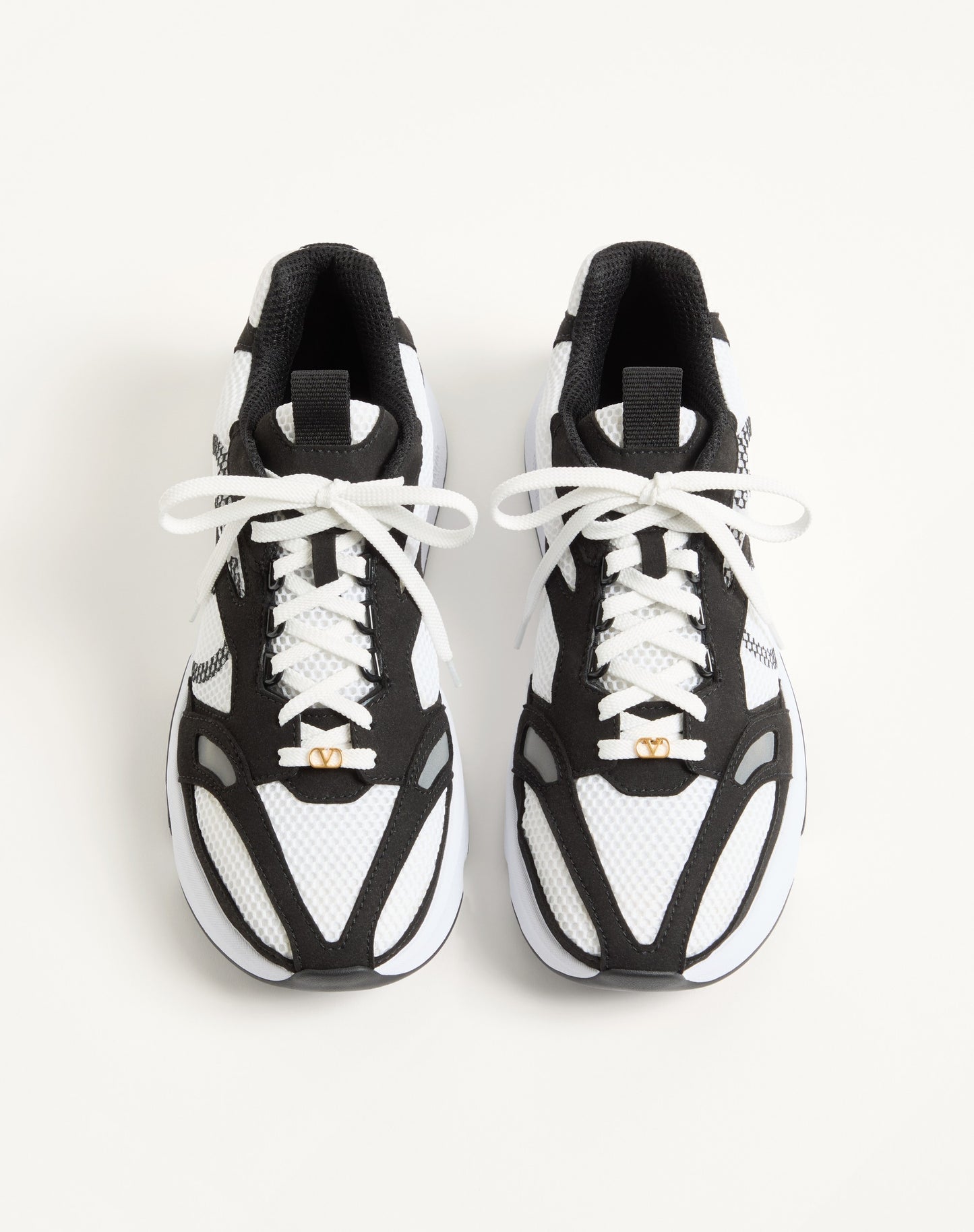 Demivee Trainer In Mesh Fabric With Suede Inserts
