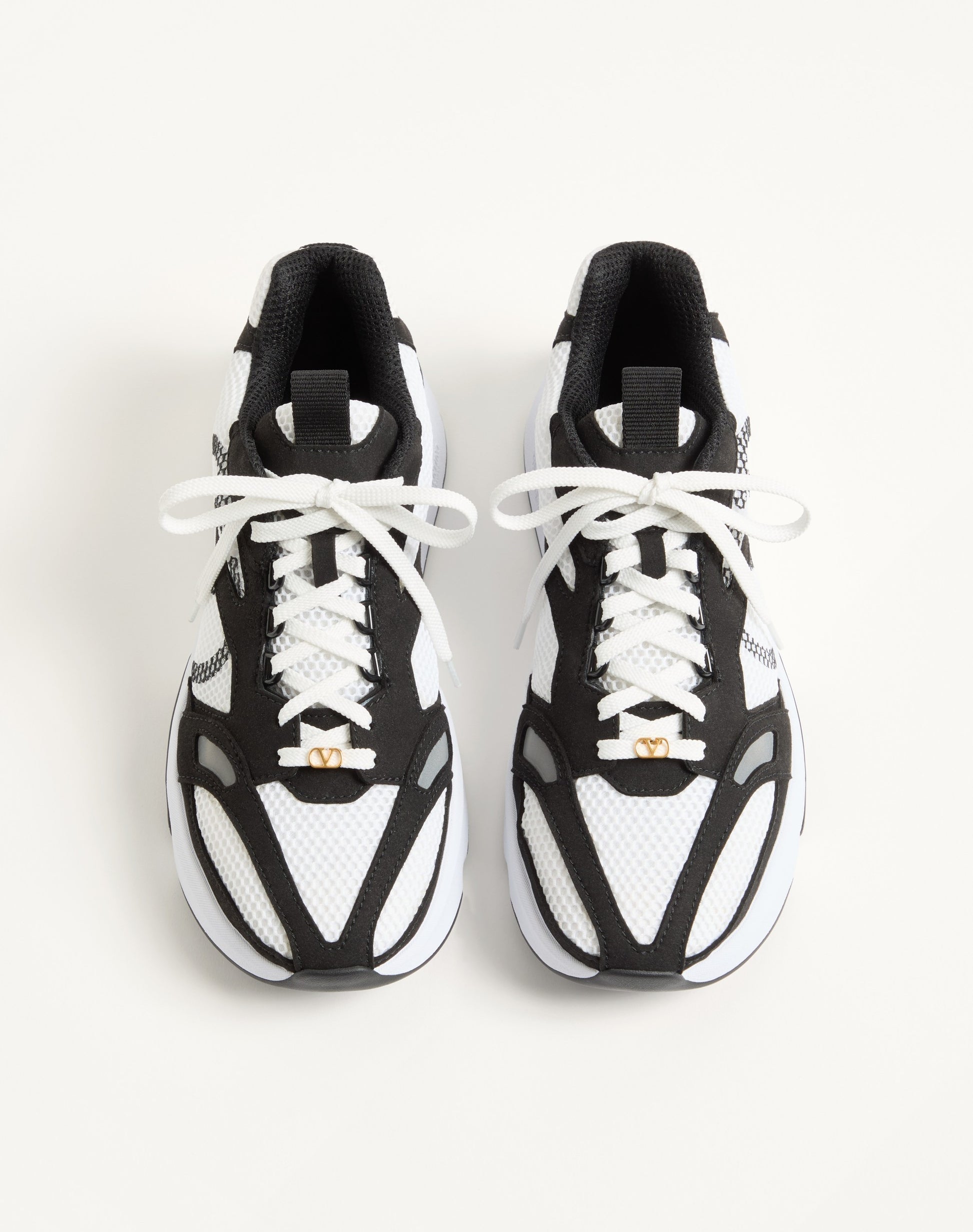 Demivee Trainer In Mesh Fabric With Suede Inserts