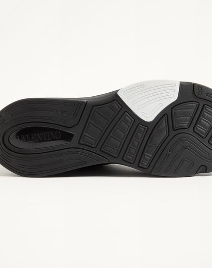 Demivee Trainer In Mesh Fabric With Suede Inserts
